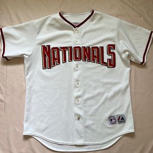 Authentic Washington Nationals Majestic White Jersey